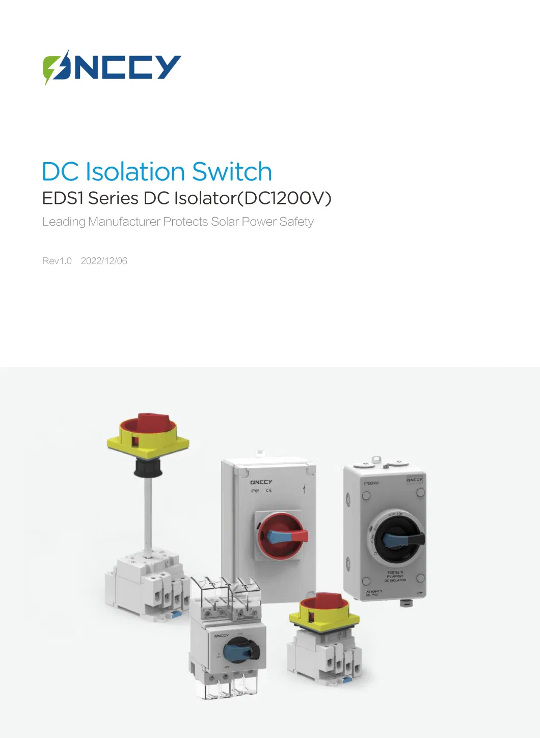 IP66 Waterproof PV DC 4p 500V 600V 800V 900V Solar Isolator Switch