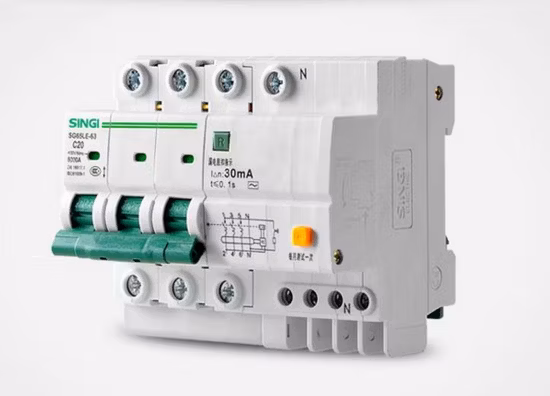 230/400 В, 50/60 Гц, 10 кА, выключатель остаточного тока, привод RCBO
